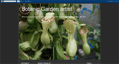 Desktop Screenshot of botanicgardenartist.blogspot.com