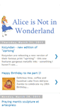 Mobile Screenshot of aliceisnotinwonderland.blogspot.com