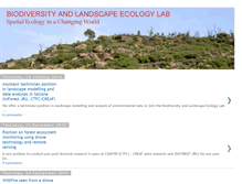 Tablet Screenshot of biodiversitylandscapeecologylab.blogspot.com
