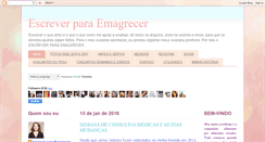 Desktop Screenshot of escrevepraemagrecer.blogspot.com