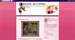 Desktop Screenshot of inspiraes-maluferreira.blogspot.com