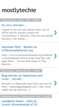 Mobile Screenshot of mostlytechie.blogspot.com