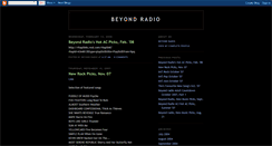 Desktop Screenshot of beyondradio.blogspot.com