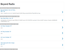 Tablet Screenshot of beyondradio.blogspot.com