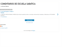 Tablet Screenshot of comentariodeescuelasabatica.blogspot.com
