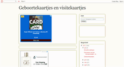 Desktop Screenshot of geboorte-visitekaartjes.blogspot.com