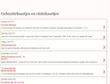 Tablet Screenshot of geboorte-visitekaartjes.blogspot.com