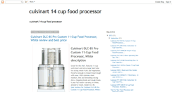 Desktop Screenshot of cuisinart14cupfoodprocessor.blogspot.com