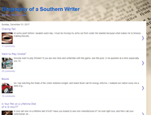 Tablet Screenshot of blography-of-southern-writer.blogspot.com