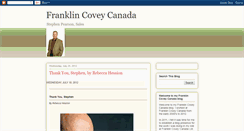 Desktop Screenshot of franklincoveystephenpearson.blogspot.com