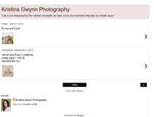 Tablet Screenshot of kristinagwynnphotography.blogspot.com
