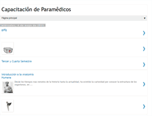 Tablet Screenshot of capacitaciondeparamedicos.blogspot.com