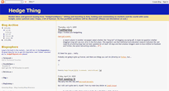 Desktop Screenshot of hedgething.blogspot.com