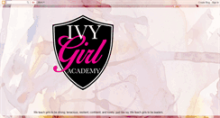 Desktop Screenshot of ivygirlacademy.blogspot.com