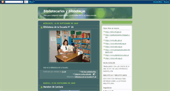 Desktop Screenshot of bibliotecariosybibliotecas.blogspot.com