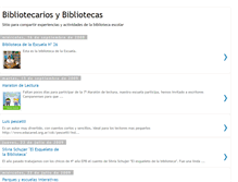 Tablet Screenshot of bibliotecariosybibliotecas.blogspot.com