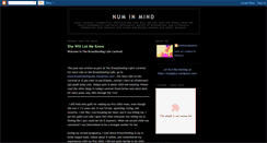 Desktop Screenshot of numinmind.blogspot.com