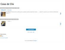 Tablet Screenshot of cosasdeclio.blogspot.com