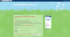 Desktop Screenshot of irisshop99.blogspot.com