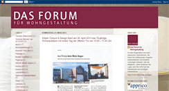 Desktop Screenshot of forum-wohngestaltung.blogspot.com