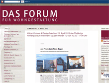 Tablet Screenshot of forum-wohngestaltung.blogspot.com