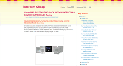 Desktop Screenshot of intercomcheap.blogspot.com