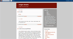 Desktop Screenshot of oregondreams.blogspot.com