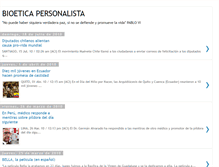 Tablet Screenshot of bioeticapersonalista.blogspot.com