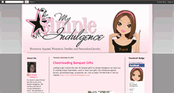 Desktop Screenshot of mysimpleindulgence.blogspot.com