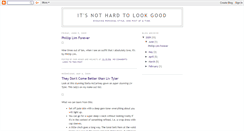 Desktop Screenshot of itsnothardtolookgood.blogspot.com