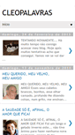 Mobile Screenshot of cleopalavras.blogspot.com