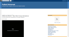 Desktop Screenshot of futboluniversalya.blogspot.com