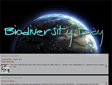 Tablet Screenshot of biodiversityday.blogspot.com