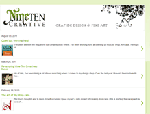 Tablet Screenshot of ninetencreative.blogspot.com