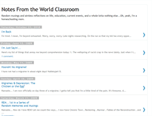 Tablet Screenshot of notesfromtheworldclassroom.blogspot.com