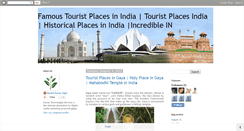 Desktop Screenshot of famoustouristplacesindia.blogspot.com