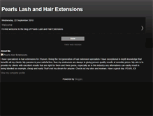 Tablet Screenshot of pearlsextensions.blogspot.com