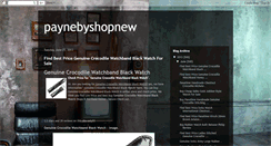 Desktop Screenshot of paynebyshopnew.blogspot.com