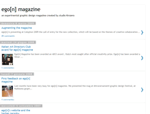 Tablet Screenshot of egonmagazine.blogspot.com