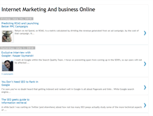 Tablet Screenshot of businessinternetonlinemarketing.blogspot.com