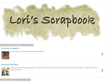 Tablet Screenshot of lorisscrapbookstuff.blogspot.com