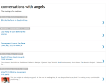 Tablet Screenshot of conversationswithangels.blogspot.com