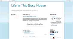 Desktop Screenshot of lifeinthisbusyhouse.blogspot.com