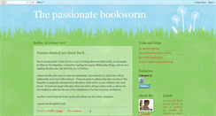 Desktop Screenshot of passionatebookworm.blogspot.com