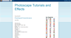 Desktop Screenshot of photoscape-tuts.blogspot.com