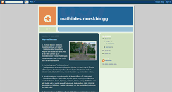 Desktop Screenshot of mathilde-mathildesnorskblogg.blogspot.com