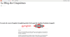 Desktop Screenshot of cinquiemee.blogspot.com