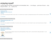 Tablet Screenshot of enjoyingmyself.blogspot.com