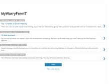 Tablet Screenshot of myworryfreeit.blogspot.com