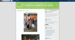 Desktop Screenshot of campamentosocialista.blogspot.com